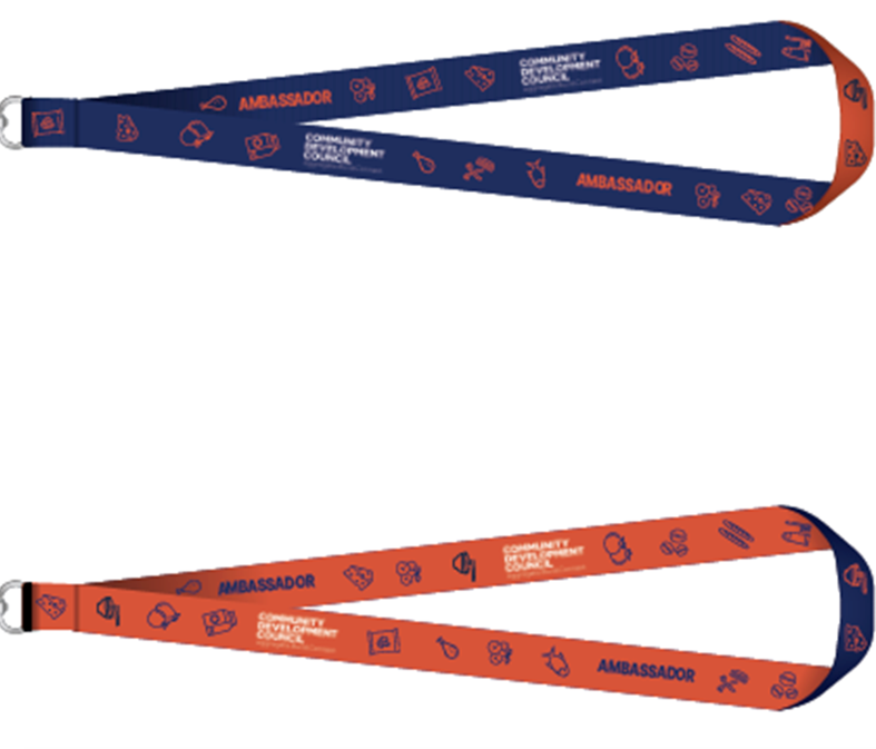 Sample Digital Ambassadors and CDC Ambassadors lanyard