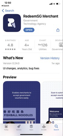 Download RedeemSG Merchant App